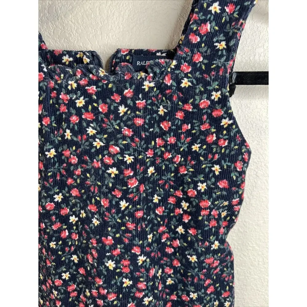 Ralph Lauren Floral Corduroy Little Girls Size‎ 6